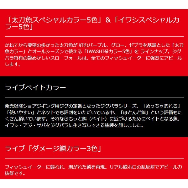 ジグパラ ショート 20g